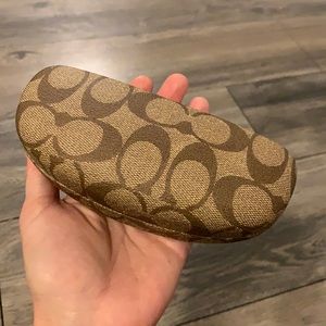 SOLD! Coach Signature Laminated Sunglasses Case